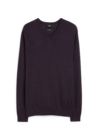 Темно-фиолетовый демисезонный пуловер пуловер C&A