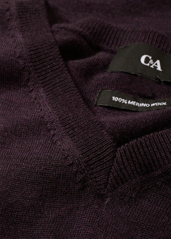 Темно-фиолетовый демисезонный пуловер пуловер C&A