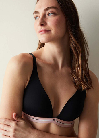 Чёрный бралетт бюстгальтер Penti без косточек полиамид