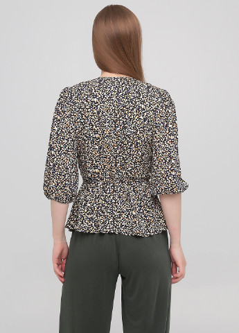 Комбинированная блуза на запах Minimum