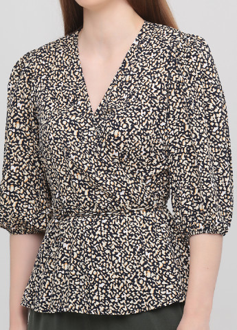Комбинированная блуза на запах Minimum