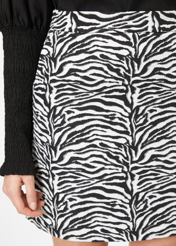 Черно-белая кэжуал юбка KOTON карандаш
