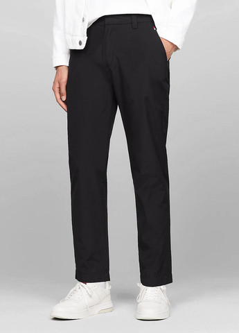 Черные кэжуал демисезонные прямые брюки Tommy Jeans