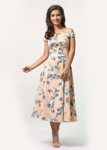 Женское летнее Платье клеш Agata Webers с цветочным принтом