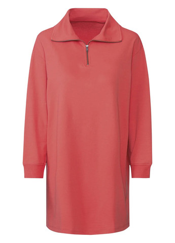 Красное кэжуал платье поло, платье-свитшот Esmara однотонное
