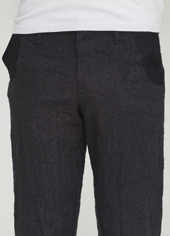 Черные кэжуал демисезонные со средней талией брюки Emporio Armani