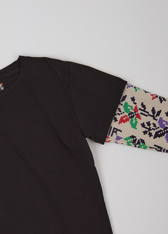 Черный демисезонный кэжуал лонгслив dexter's с орнаментом