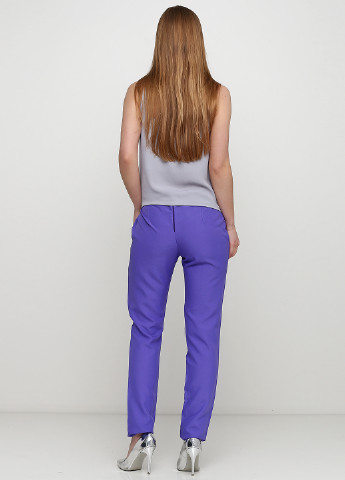 Фиолетовые кэжуал демисезонные прямые брюки ANVI