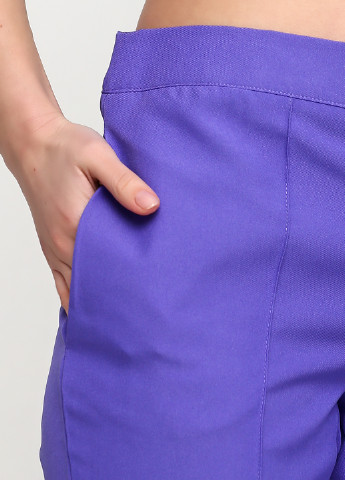 Фиолетовые кэжуал демисезонные прямые брюки ANVI