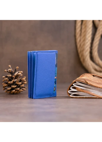 Жіночий шкіряний гаманець-візитниця 10х6,5х1 см st leather (252131754)