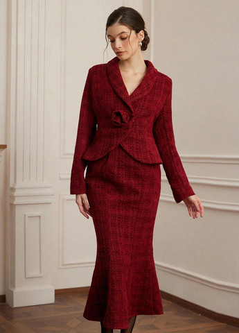 Костюм (жакет, спідниця) SHEIN (344466257)