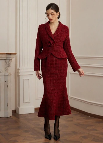 Костюм (жакет, спідниця) SHEIN (344466257)