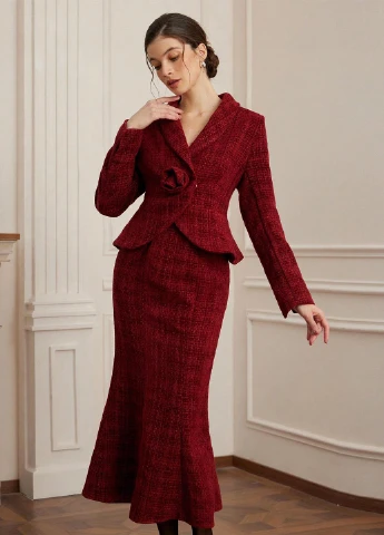 Костюм (жакет, спідниця) SHEIN (344466257)