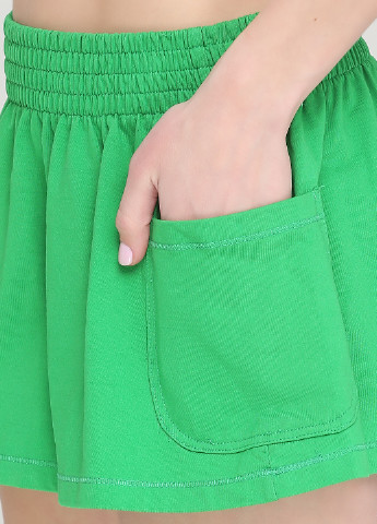 Зеленая кэжуал однотонная юбка Junker мини