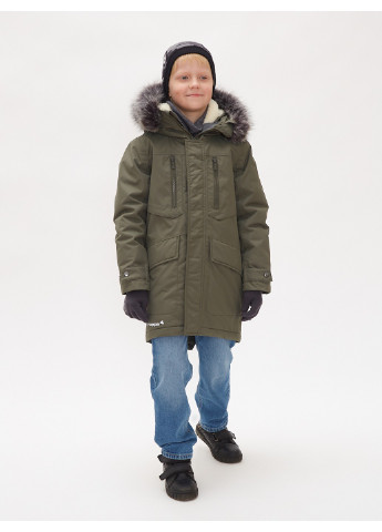 Зеленое зимнее Пальто зимнее DAVID Huppa