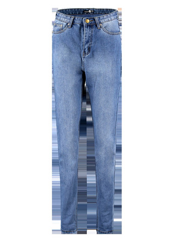 Светло-синие демисезонные зауженные джинсы Boohoo