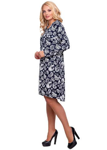 Комбінована кежуал сукня коротка ST-Seventeen з абстрактним візерунком