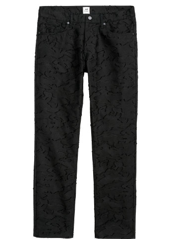 Черные демисезонные со средней талией джинсы H&M Studio
