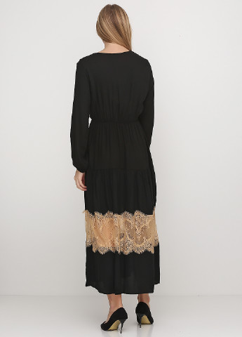 Черное кэжуал платье Pretty Woman с орнаментом