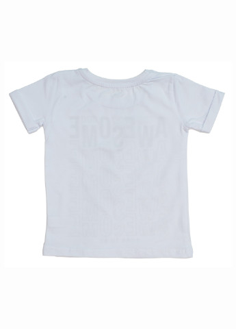 Белая демисезонная футболка Фламинго Текстиль