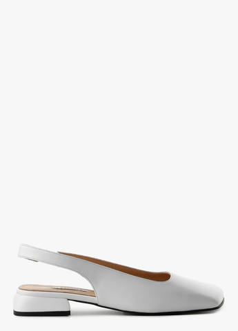 Le'BERDES Туфлі слінгбекі білий з натуральна шкіра, україна — демісезон (328003903)