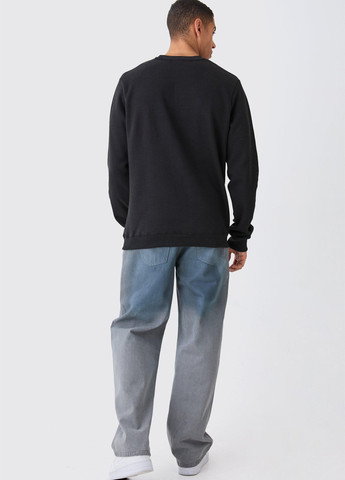 Чорний світшот Boohoo однотонний (340268780)