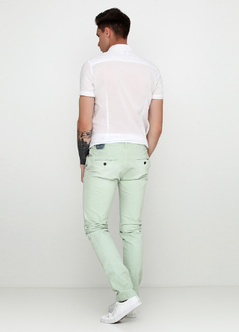 Светло-зеленые демисезонные со средней талией джинсы Pepe Jeans