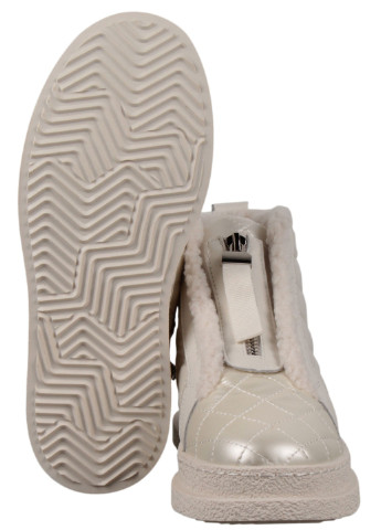 Бежевые зимние женские кроссовки 198656 Meglias