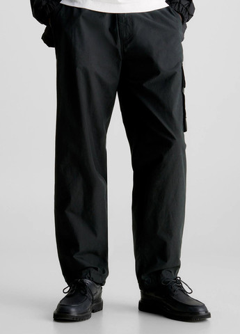 Черные кэжуал демисезонные карго брюки Calvin Klein Jeans