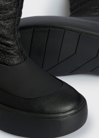 Черные дутики Calvin Klein с логотипом