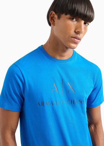 Синя футболка Armani Exchange