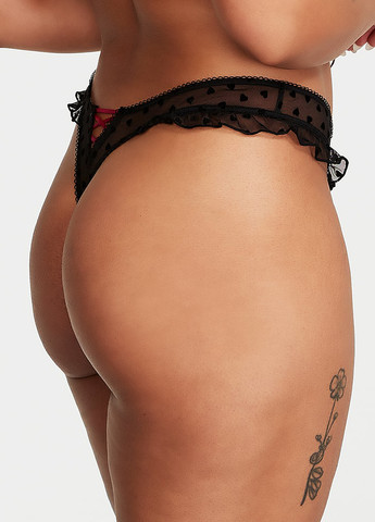 Чорний демісезонний комплект (бюстгальтер, трусики) Victoria's Secret