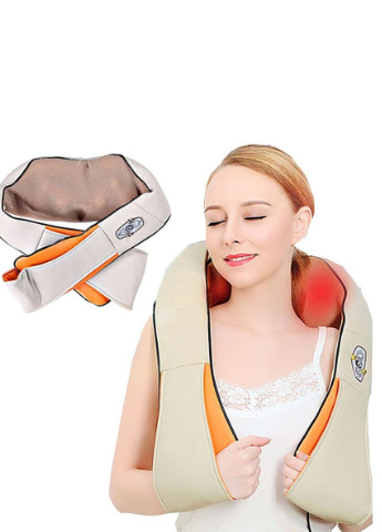 Роликовий масажер для спини Massager of Neck Kneading - масажна накидка No Brand (251471828)