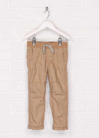 Светло-бежевые кэжуал демисезонные брюки карго H&M
