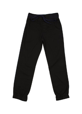 Черные кэжуал демисезонные брюки джоггеры Sercino