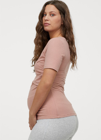 Штани для вагітних H&M джогери меланжі світло-сірі домашні трикотаж, бавовна