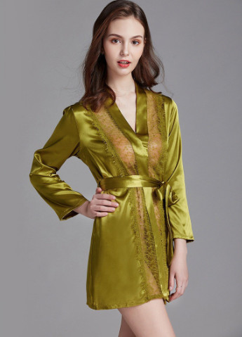 Халат домашний женский Lace, зеленый Berni Fashion 54903 (231710176)
