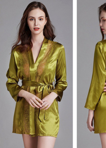 Халат домашний женский Lace, зеленый Berni Fashion 54903 (231710176)