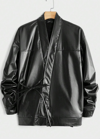 Черная демисезонная куртка SHEIN