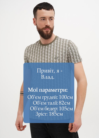 Хаки (оливковая) футболка No Brand