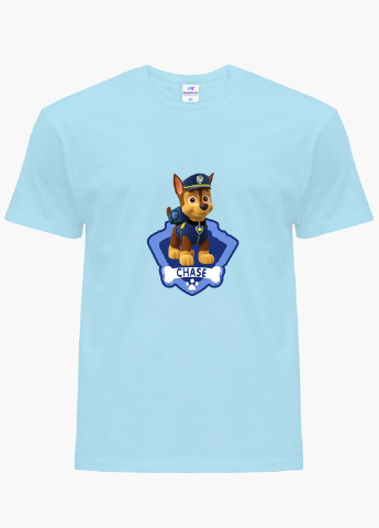 Голубая демисезонная футболка детская щенячий патруль (paw patrol)(9224-1610) MobiPrint