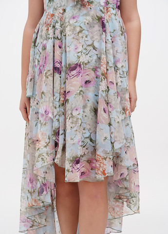 Голубое кэжуал платье Mamalicious с цветочным принтом