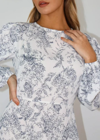 Сіра кежуал плаття, сукня Missguided з квітковим принтом
