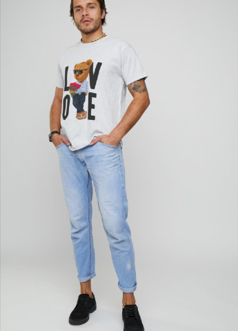 Сіра футболка чоловіча YAPPI