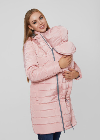 Рожева зимня слінгокуртка для вагітних Lullababe