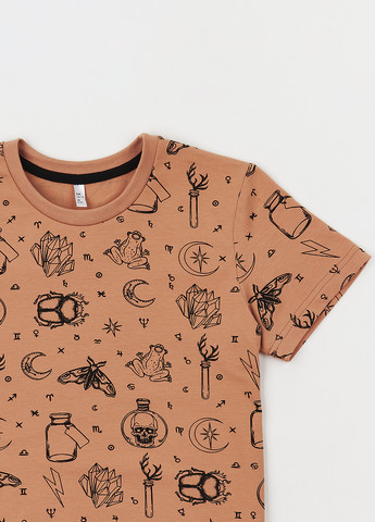 Бежева літня футболка Garnamama