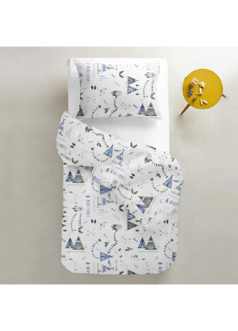 Простыни детские на резинке 60х120 (2 шт) WHITE / ZIGZAG GREY Cosas SetSheet_White_ZigGrey_120x60 (250393559)