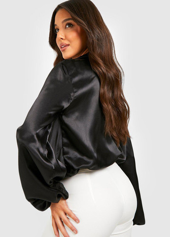 Чёрная блуза Boohoo