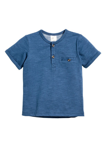 Синяя летняя футболка H&M