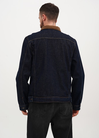 Темно-синяя демисезонная куртка No Brand